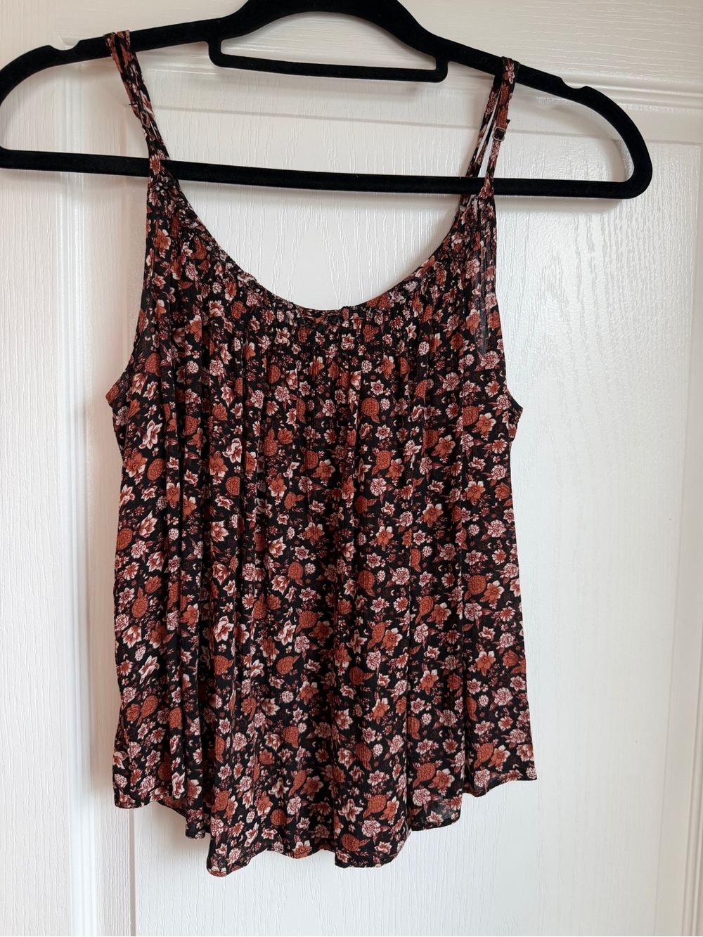 Gentle Fawn Black Floral Spaghetti Strap Cami